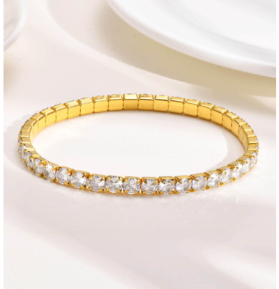 KAYA sieraden Tennis Bracelet Stretch | Stainless Steel