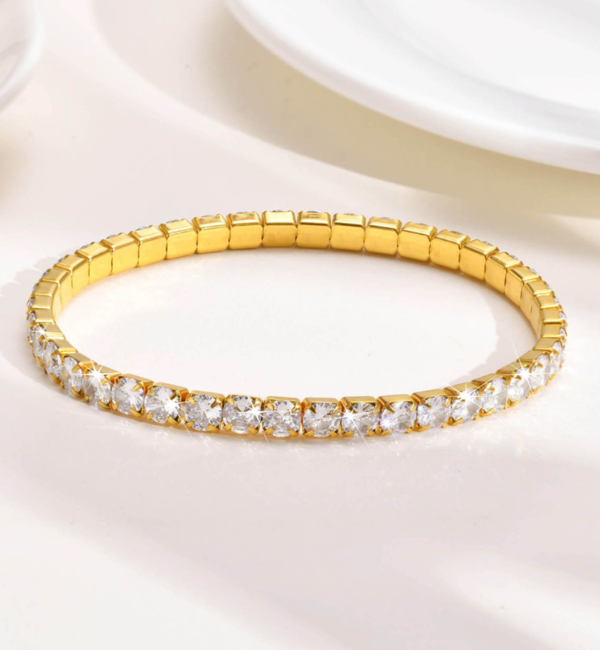 KAYA sieraden Tennis Bracelet Stretch | Stainless Steel