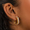 KAYA sieraden Statement oorringen met Kristallen | Stainless Steel