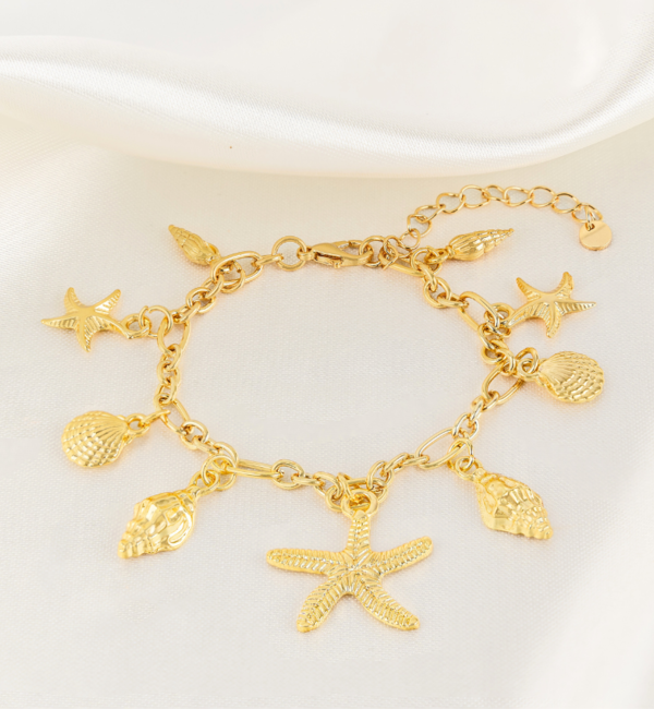 KAYA sieraden Bracelet with Shells | Stainless Steel