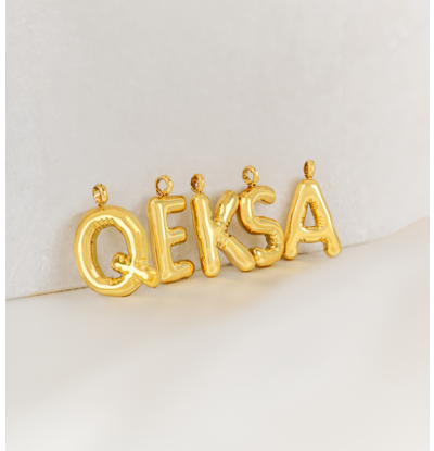 KAYA sieraden Link and Pearl Necklace with Letter | Stainless Steel - Copy - Copy