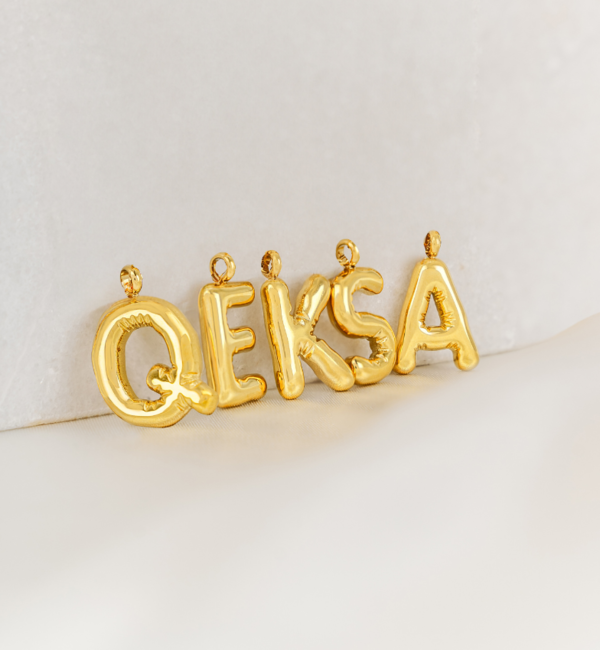 KAYA sieraden Loose letter charm ‘Bubble’ | Stainless Steel