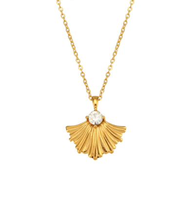 KAYA sieraden Vintage ketting met Steentje