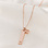 KAYA sieraden Necklace with letter ‘Flat Bar’ | With extra charm