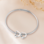 KAYA sieraden Bedelarmband met 2 Hartjes | Stainless Steel