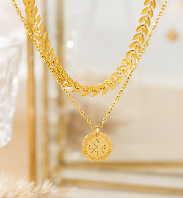 KAYA sieraden Layered Ketting 'Olivia' | Stainless Steel