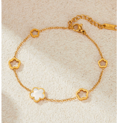 KAYA sieraden Check Tanja> Children's bracelet Clovers