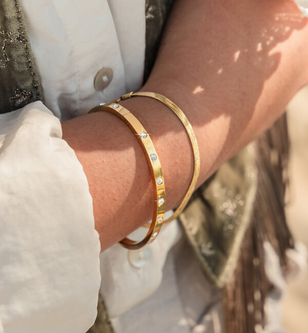 KAYA sieraden Bangle met Kristallen