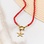 KAYA sieraden  Rode Ketting Koraal met Zeester | Stainless Steel