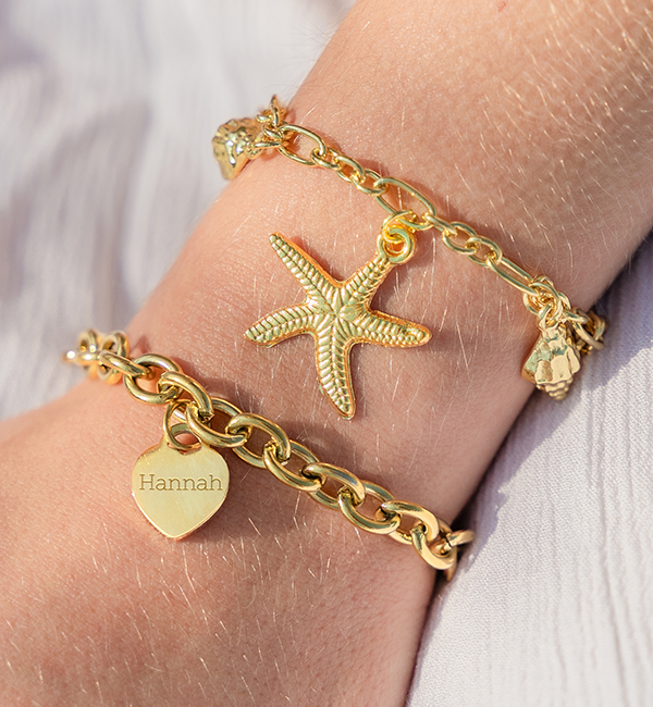 KAYA sieraden Bracelet with Shells | Stainless Steel