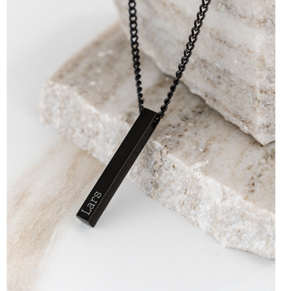 KAYA sieraden Men's Necklace with Name Bar XL - Copy