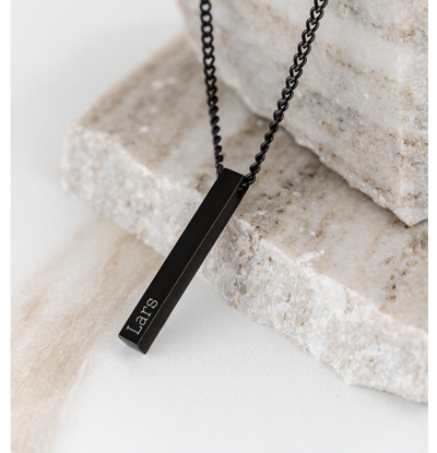KAYA sieraden Men's Necklace with Name Bar XL