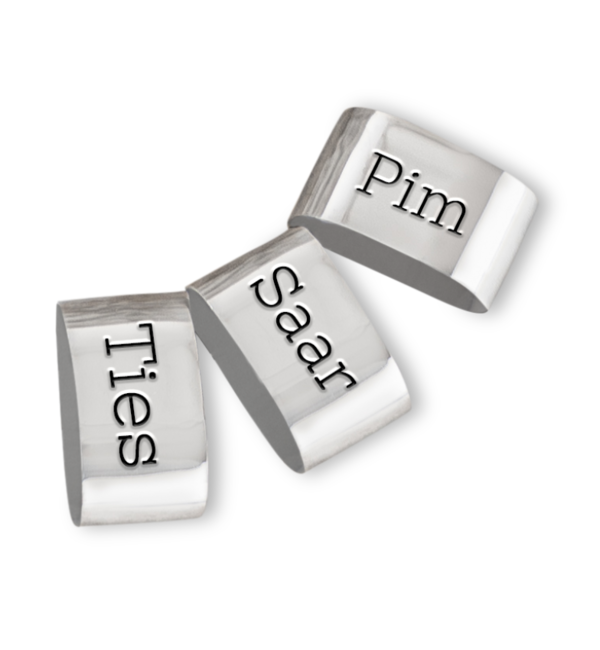 KAYA sieraden Loose engraved charm link chain gourmet