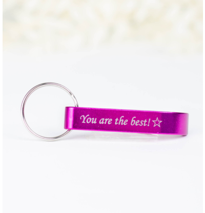 KAYA sieraden Keychain Beer Opener with Engraving I Stainless Steel - Copy