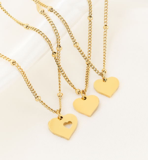 KAYA sieraden Mother and 2 Daughters heart necklaces