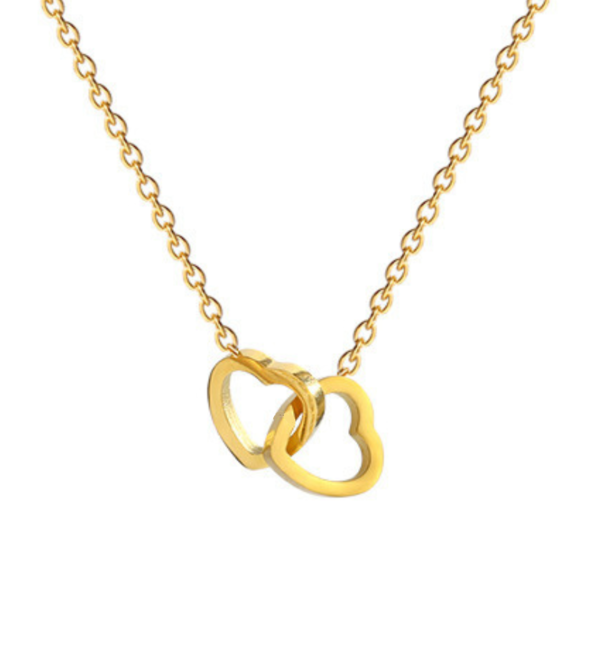 KAYA sieraden Sisters necklace set Connected Heart | Set of 2