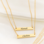 KAYA sieraden Sisters Necklace Set for 2 with Name Classic Bar | Stainless Steel