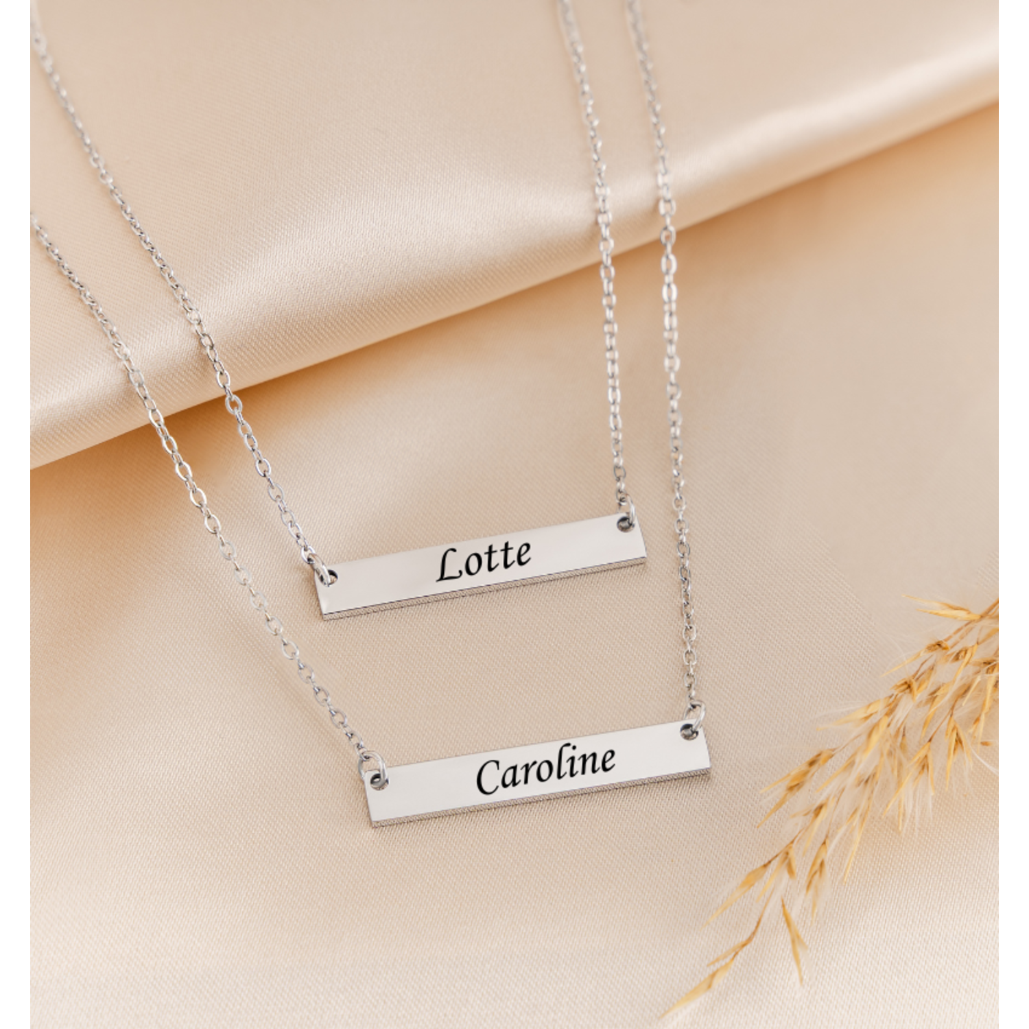 2 stuks halsketting met hanger zuster van 925 sterling zilver, hanger 2 stuks halsketting met hanger zuster van 925 sterling zilver, hanger