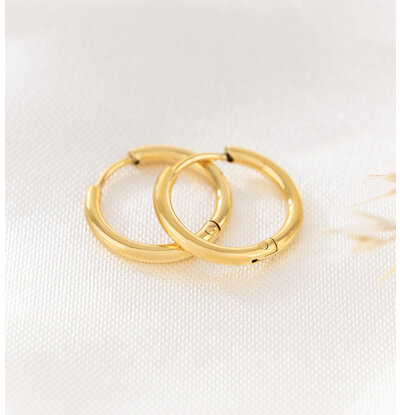 KAYA sieraden Oorringen 16mm | Stainless Steel