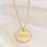 KAYA sieraden Necklace 'Beaded Disc' with Engraving