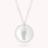 Gegraveerde sieraden Necklace with 1 footprint ‘Beaded’