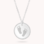 Gegraveerde sieraden Necklace with 2 footprints ‘Beaded’
