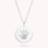 Gegraveerde sieraden Necklace with handprint