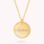 KAYA sieraden Necklace 'Beaded Disc' with Engraving