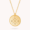 KAYA sieraden Necklace with Letter 'Beaded Disc'