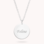 KAYA sieraden Silver necklace with engraving charm 'Tiffany style'