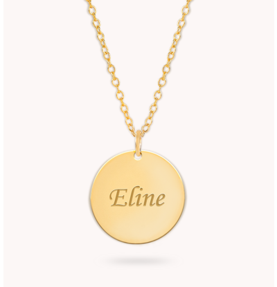 KAYA sieraden Ketting met Naam Gravure 'Kies je bedel'