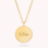 KAYA sieraden Silver necklace with engraving charm 'Tiffany style'