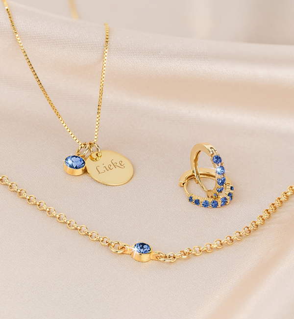 KAYA sieraden Creoles 'Birthstone' I Choose the color
