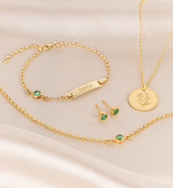 KAYA sieraden Ramadan Bracelet with Birthstone and Name