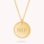 KAYA sieraden Necklace with Letter 'Beaded Disc'
