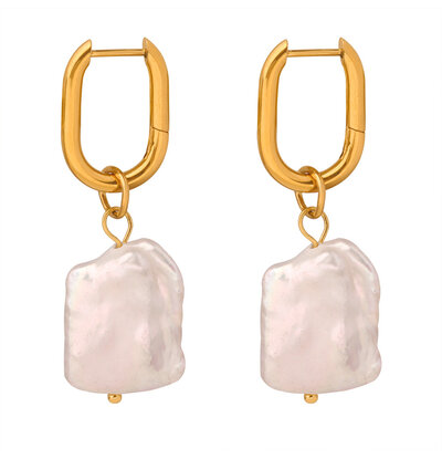 KAYA sieraden Statement Oorringen Barok Parels 'Pretty in Pearls'