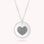 Gegraveerde sieraden Necklace with 2 Fingerprints 'Beaded Heart'