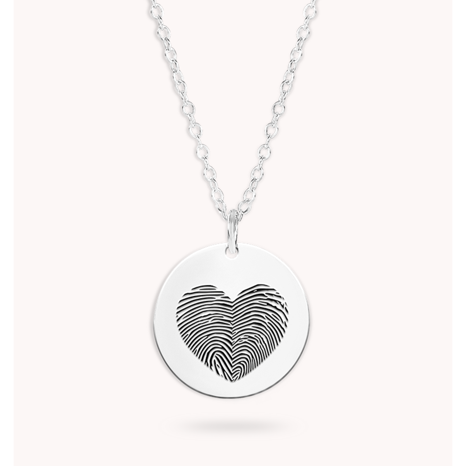 Ketting met 2 vingerafdrukken in hart vorm | Goud | Lovely Thingz