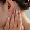 KAYA sieraden Leaf stud earrings | Stainless Steel Gold