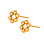 KAYA sieraden Flower stud earrings | Stainless Steel Gold