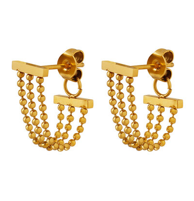KAYA sieraden Stud Earrings Leaf - Copy - Copy - Copy - Copy