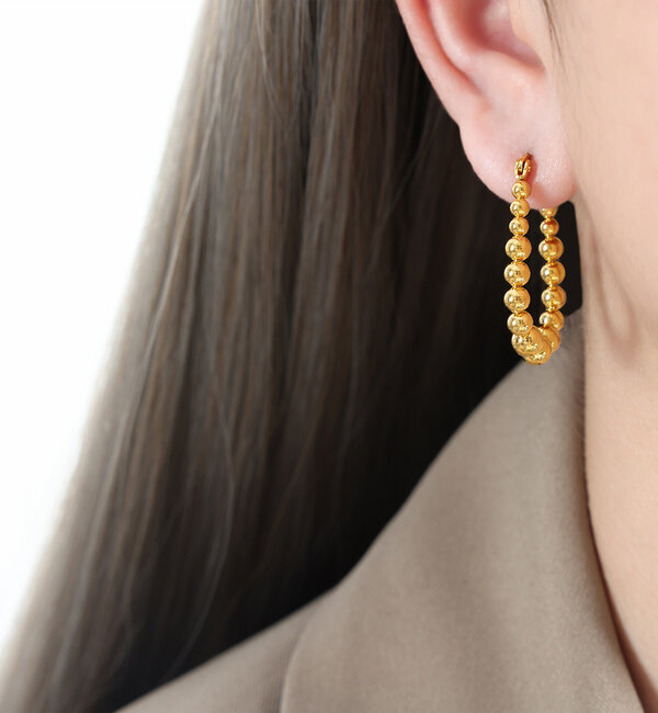 KAYA sieraden Statement earrings ‘Hotter Than Gold’ | Stainless Steel Gold
