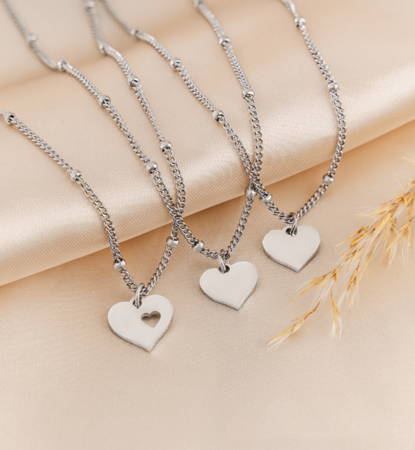 KAYA sieraden Mother and 2 Daughters heart necklaces