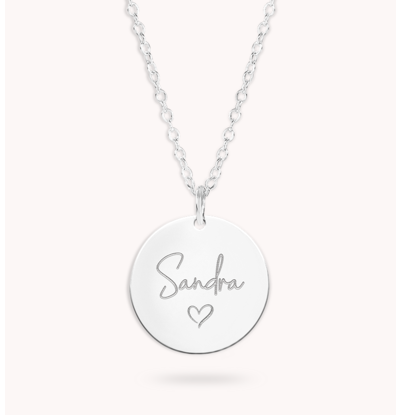 KAYA sieraden Necklace Engraving Own Handwriting | 16mm - Copy