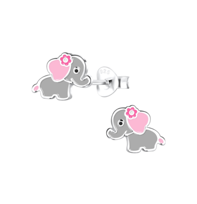 KAYA sieraden Silver children’s earrings Little Elephant