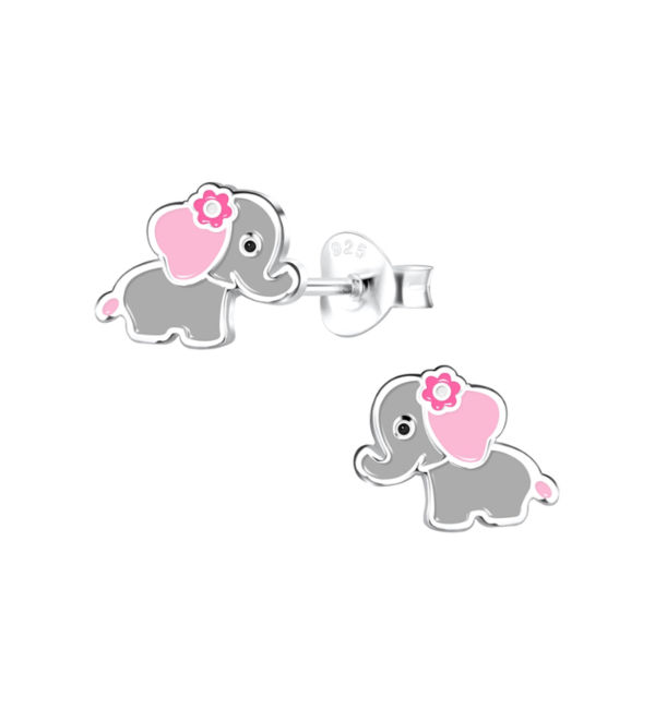 KAYA sieraden Silver children’s earrings Little Elephant