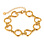 KAYA sieraden Open Hearts Bracelet | Stainless Steel Gold