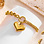 KAYA sieraden Chain Bracelet with Chunky Heart | Stainless Steel