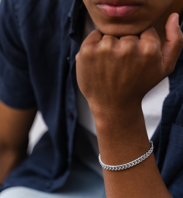 KAYA sieraden Steel Men's Bracelet Gourmet Silver | 6 mm