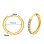 KAYA sieraden Earrings with stones 12mm | Stainless Steel